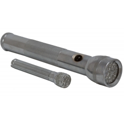 LED FLASHLIGHT TWIN PACK CHROME