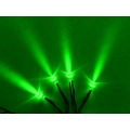 4 PACK SINGLE LED'S WITH 3 FOOT CORD GREEN