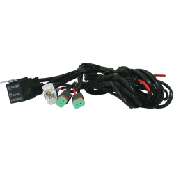 TWO LIGHT COMPLETE DEUTSCHE CONNECTOR RELAY HARNESS