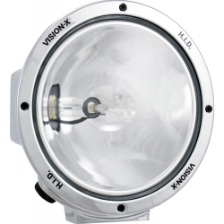 8.7" ROUND CHROME 35 WATT HID SPOT BEAM LAMP