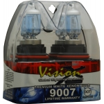 9007 55/65 WATT HI/LOW BEAM DOT APPROVED SUPERWHITE BULB SET