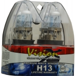 H13 60/55 WATT HI/LOW BEAM DOT APPROVED SUPERWHITE BULB SET