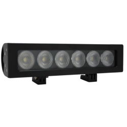 12" REFLEX LED BAR BLACK SIX 10-WATT LED'S 35° WIDE BEAM