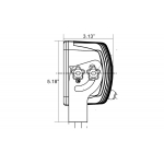 4" SQUARE SOLSTICE WHITE FOUR 10-WATT LED 35° WIDE BEAM LAMP