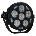 6" ROUND SOLSTICE BLACK SIX 10-WATT LED 45°/15° ELLIPTICAL BEAM LAMP
