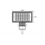 3.4" Utility Market Wide Flood Light. 500 Lumens