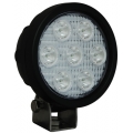 4" ROUND UTILITY MARKET XTREME BLACK WORK LIGHT SEVEN 6-WATT LED'S 10 DEGREE NARROW BEAM