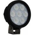 4" ROUND UTILITY MARKET XTREME BLACK WORK LIGHT SEVEN 6-WATT LED'S 40 DEGREE WIDE BEAM