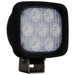 4" SQUARE UTILITY MARKET XTREME BLACK WORK LIGHT SEVEN 6-WATT LED'S 10 DEGREE NARROW BEAM