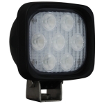 4" SQUARE UTILITY MARKET BLACK WORK LIGHT SEVEN 3-WATT LED'S 60 DEGREE EXTRA WIDE BEAM, 1,500 Lumens