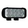 6" XMITTER LED BAR BLACK EIGHT LED'S EURO BEAM