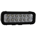 8" XMITTER ELITE LED BAR BLACK TWELVE 3-WATT LED'S FLOOD BEAM