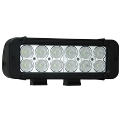 8" XMITTER PRIME LED BAR BLACK TWELEVE 3-WATT LED'S 40 DEGREE WIDE BEAM