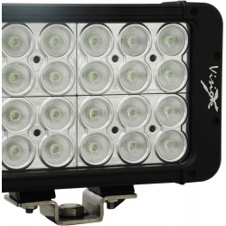 18" XMITTER PRIME DOUBLE STACK LED BAR BLACK SIXTY 3-WATT LED'S 40 DEGREE WIDE BEAM