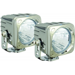 OPTIMUS SQUARE CHROME 1 10W LED 20� MEDIUM KIT OF 2 LIGHTS