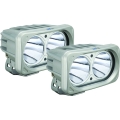 OPTIMUS SQUARE SILVER 2 10W LEDS 10� NARROW KIT OF 2 LIGHTS