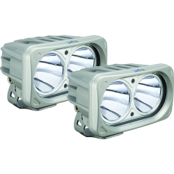 OPTIMUS SQUARE SILVER 2 10W LEDS 10� NARROW KIT OF 2 LIGHTS