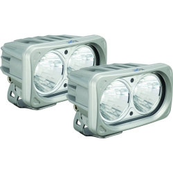 OPTIMUS SQUARE SILVER 2 10W LEDS 20� MEDIUM KIT OF 2 LIGHTS