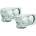 OPTIMUS SQUARE WHITE 2 10W LEDS 20� MEDIUM KIT OF 2 LIGHTS