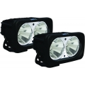 OPTIMUS SQUARE BLACK 2 10W LEDS 60� FLOOD KIT OF 2 LIGHTS