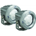 OPTIMUS ROUND SILVER 1 10W LED 20� MEDIUM KIT OF 2 LIGHTS