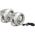 OPTIMUS ROUND CHROME 1 10W LED 60� FLOOD KIT OF 2 LIGHTS