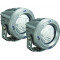 OPTIMUS ROUND SILVER 1 10W LED 60� FLOOD KIT OF 2 LIGHTS