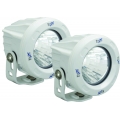 OPTIMUS ROUND WHITE 1 10W LED 60� FLOOD KIT OF 2 LIGHTS