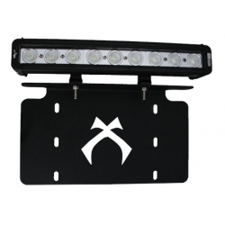 License Plate Bracket With Attached 12" Xmitter Low Profile Bar